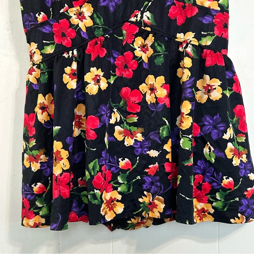 Westbound Beach Summer Swimwear Floral One Piece Skirt Swimsuit Size 24. - Picture 5 of 14